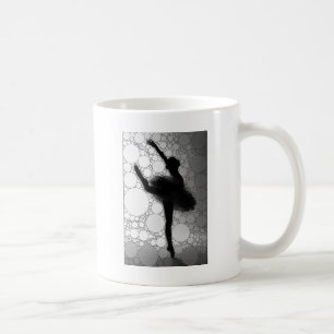 Ballet Black White Dancing Ballerina Kaffemugg