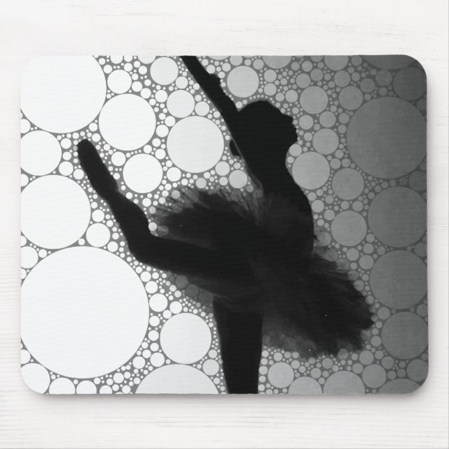 Ballet Black White Dancing Ballerina Musmatta (Framsidan)