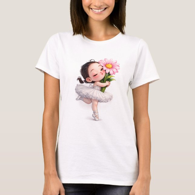Ballet Blossom Kyss T Shirt (Framsida)