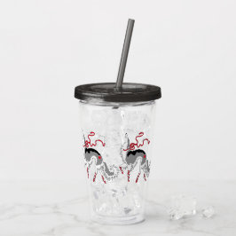 Ballet Borzoi Acrylic Tumbler Take Away Mugg