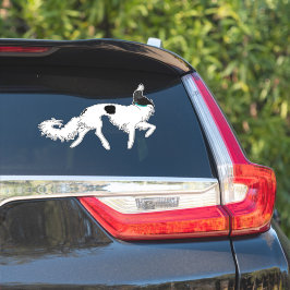 Ballet Borzoi Die cut Vinyl Sticker Klistermärken