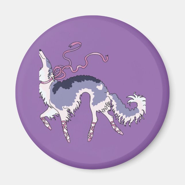 Ballet Borzoi Magnet (Framsidan)