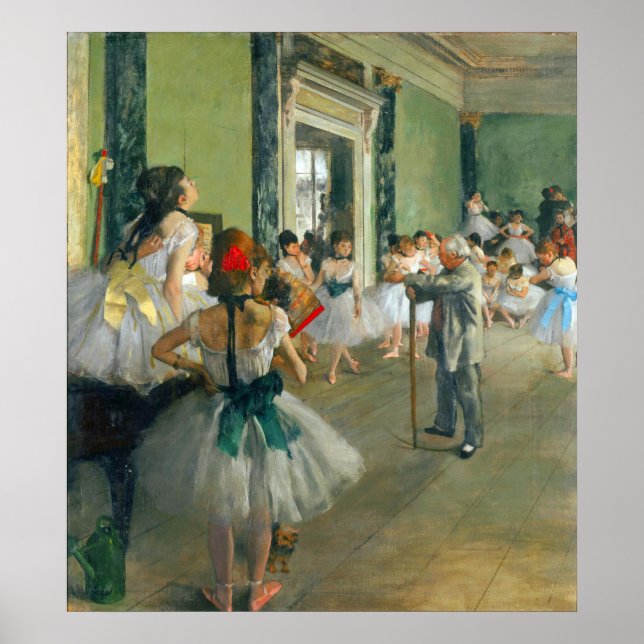 Ballet Class by Edgar Degas Poster (Framsidan)