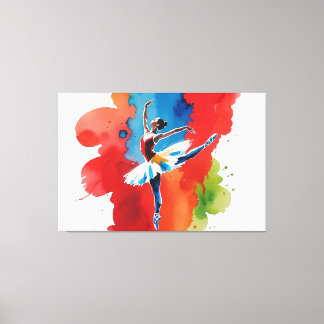 Ballet con la fuerza expresiva del arte abstracto canvastryck