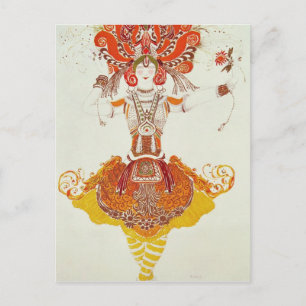 Ballet Costume for 'the Firebird', av Stravinsky Vykort