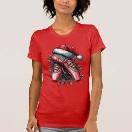 Ballet Dance Ballerina Shoes jul Hat Julafton T Shirt