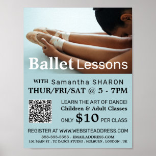 Ballet Dance Lesson Reklamation Poster