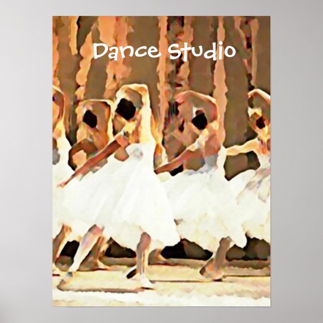 Ballet Dance på Stage Ballerinas Poster (Framsidan)