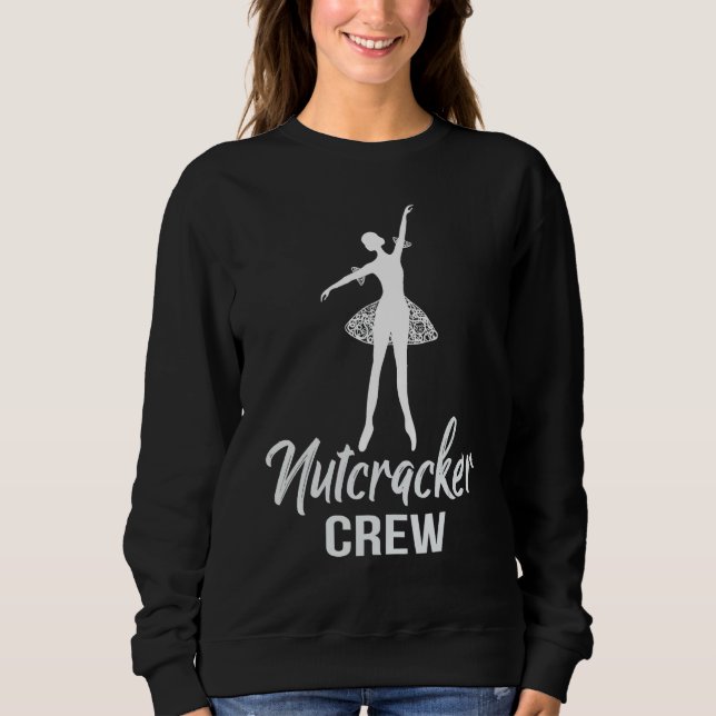 Ballet Dance Play Nutcracker Crew Shirt-jul T Shirt (Framsida)