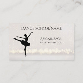 Ballet Dance School Professionell Dancer Anpassnin Visitkort
