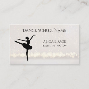 Ballet Dance School Professionell Dancer Anpassnin Visitkort