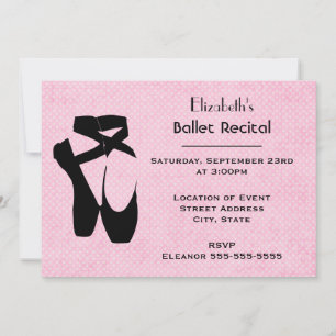 Ballet Dance Skäl Inbjudningar