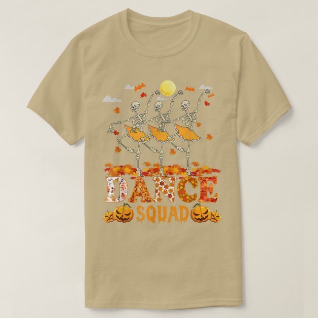 Ballet Dance Squad Skeleton Halloween Thanksgiving T Shirt (Design framsida)