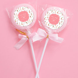 Ballet Dance & Twirl Rosa Ballerina Birthday Runt Klistermärke