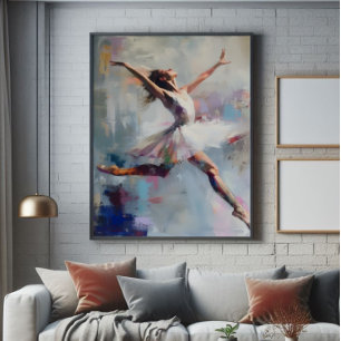 Ballet Dancer Abstrakt Art Fototryck