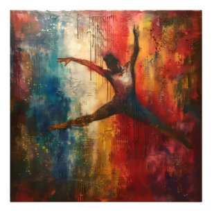 Ballet Dancer Abstrakt Art Fototryck