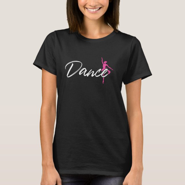 Ballet Dancer Ballerina Dance för Tonåring flickor T Shirt (Framsida)