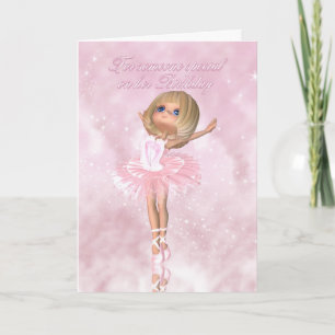 Ballet Dancer Birthday Card - Ballerina Birthday Kort