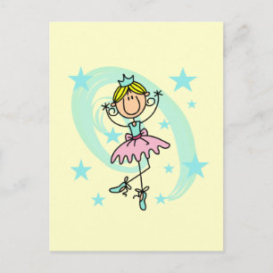 Ballet Dancer - Blond T-shirts och presenter Vykort