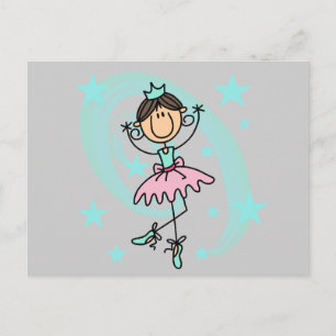 Ballet dancer - Brun T-shirts och gåvor Vykort