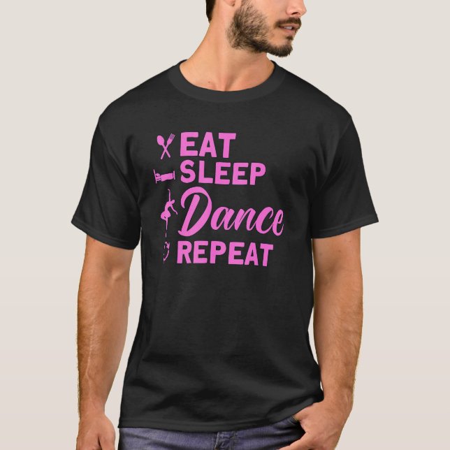 Ballet Dancer Dance Girl Ballerina Eat Ssov Dance T Shirt (Framsida)