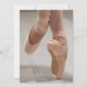 Ballet Dancer en Pointe Feet, Rosa Pointe Shoes
