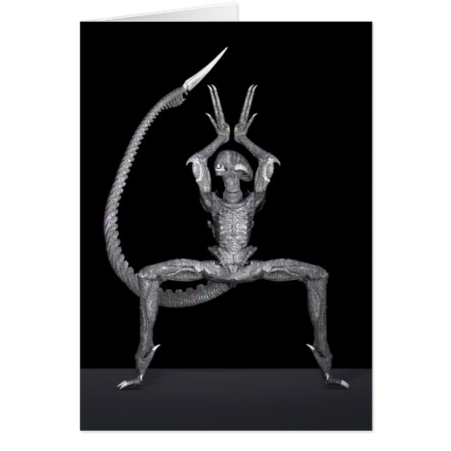 Ballet Dancer från Rymden Hälsningskort (Framsidan)