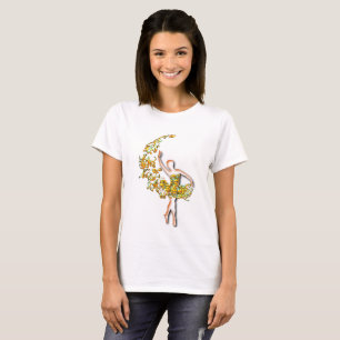 Ballet Dancer Girl T-Shirt Ballerina - Målning