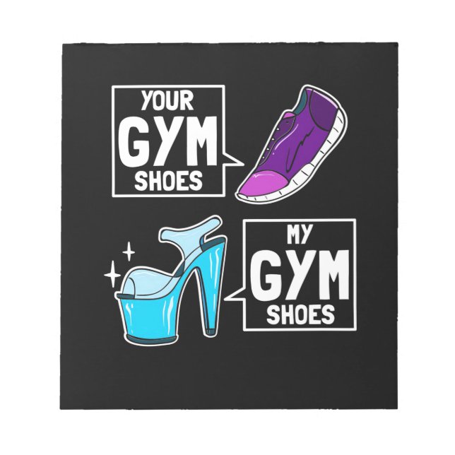 Ballet Dancer Gym Shoes Anteckningsblock (Framsida)
