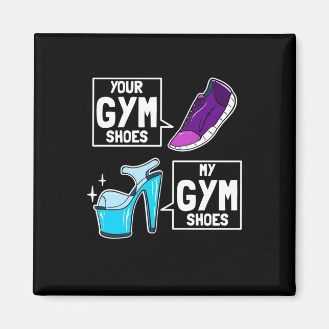 Ballet Dancer Gym Shoes Magnet (Framsidan)