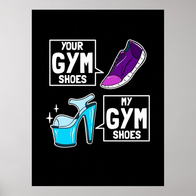 Ballet Dancer Gym Shoes Poster (Framsidan)