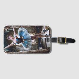 Ballet Dancer i Blue Tutu Bagagebricka