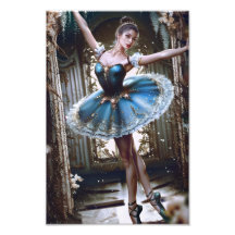 Ballet Dancer i Blue Tutu