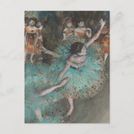 Ballet Dancer i grönt Edgar Degas Vykort