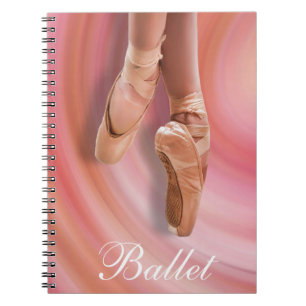 Ballet Dancer i Rosa Anteckningsbok