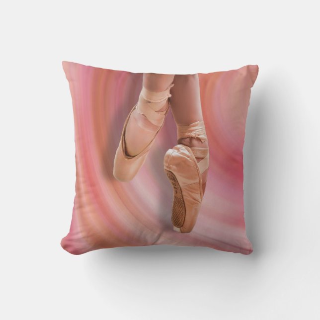 Ballet Dancer i Rosa Reversible Kudde (Framsida)