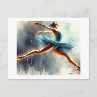 Ballet Dancer in Motion,  Vykort