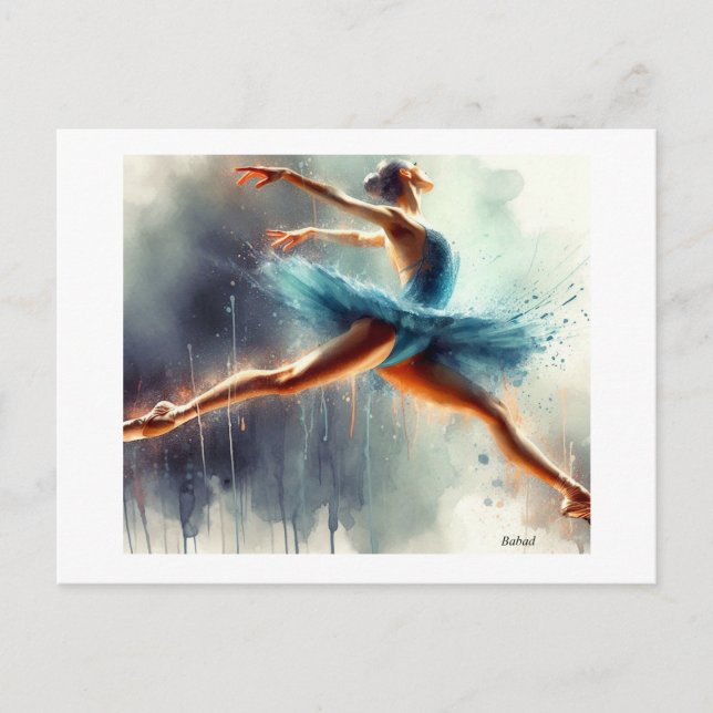 Ballet Dancer in Motion,  Vykort (Framsida)