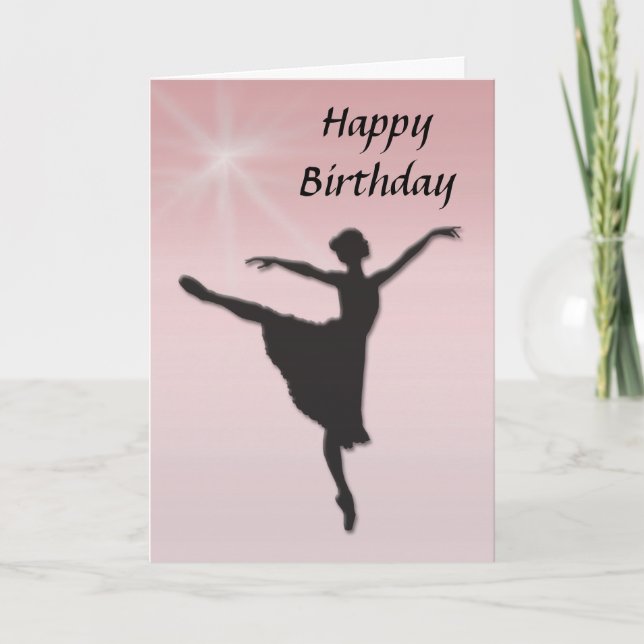 Ballet dancer kort (Framsida)