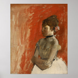 Ballet Dancer med Arm korsat av Edgar Degas Poster