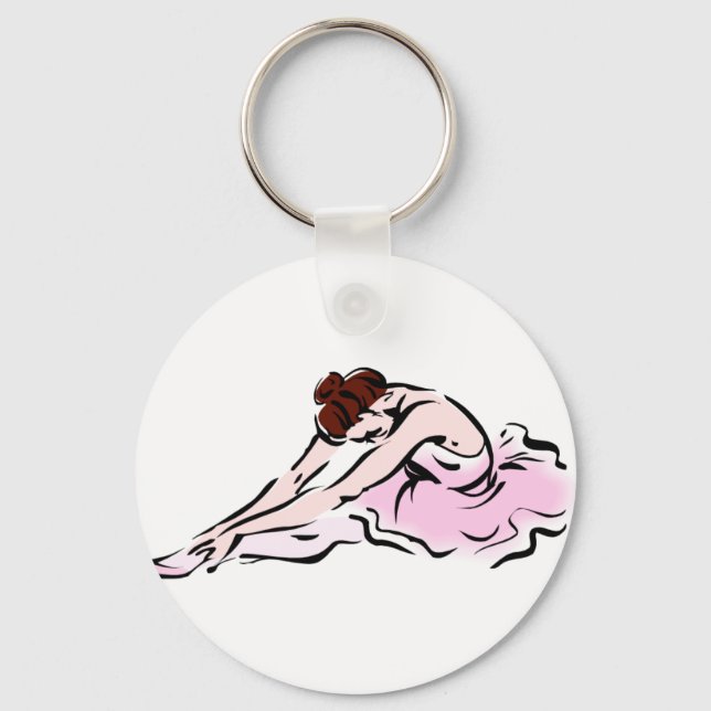 Ballet Dancer Merchandise Nyckelring (Framsida)