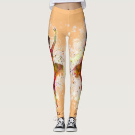 Ballet Dancer Personalize Ballerina Leggings