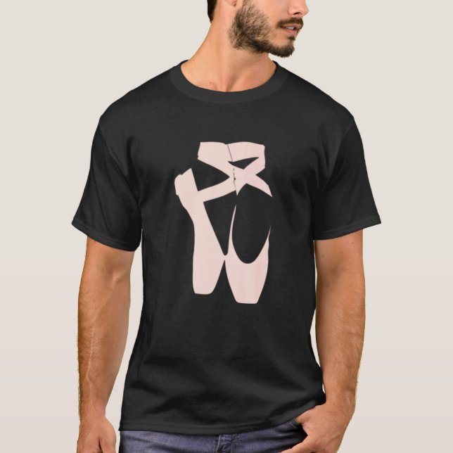 Ballet Dancer Pointe Shoes Ballerina Dancing Women T Shirt (Framsida)