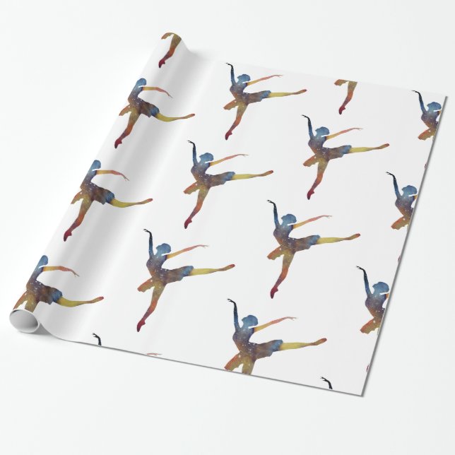 Ballet Dancer Presentpapper (Utrullad)