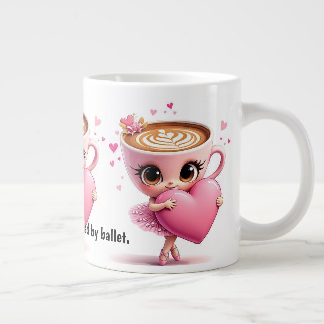Ballet Dancer Quote Coffee Mug Jumbo Mugg (Höger)