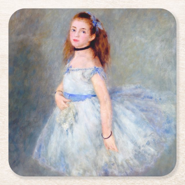 Ballet Dancer, Renoir Underlägg Papper Kvadrat (Framsidan)