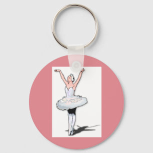 Ballet Dancer Rosa Dance Ballerina Girl Nyckelring