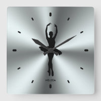 Ballet Dancer Silhouette på rostfritt stål