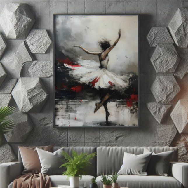Ballet Dancer Symbolic Abstrakt Art Fototryck (Skapare uppladdad)