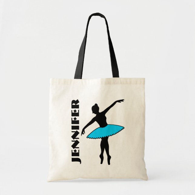 Ballet Dancer Tutu Ballerina Dance Class Blue Tygkasse (Framsidan)